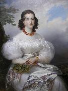 Francois Joseph Kinson Portrait of a German Princess Spain oil painting artist